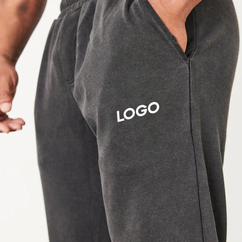 Pantalon homme oversize en coton épais délavé à l'acide · 2