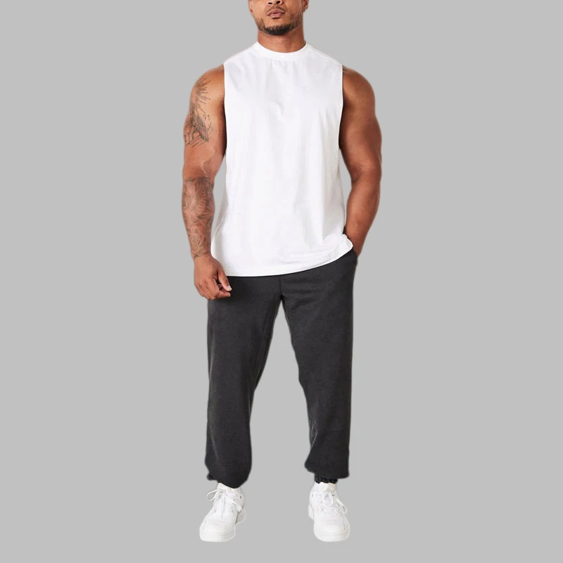 Pantalon homme oversize en coton épais délavé à l'acide · 3