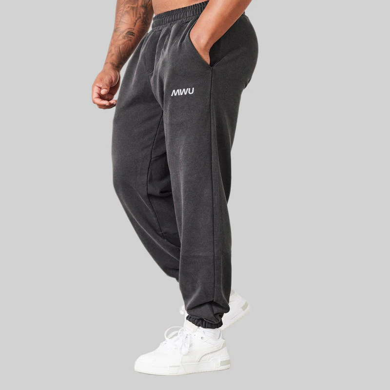 Pantalon homme oversize en coton épais délavé à l'acide · 5