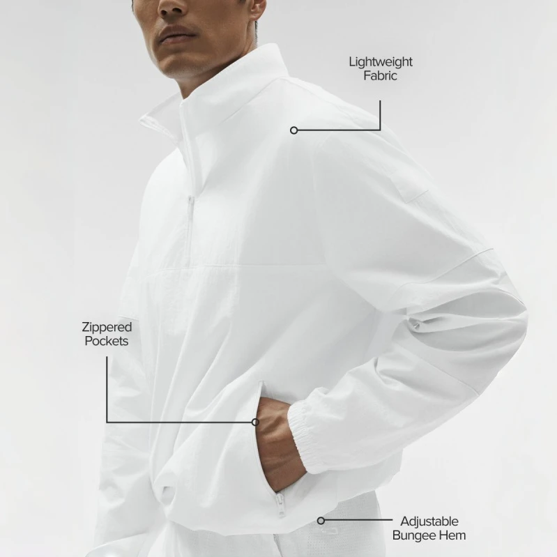 男士輕質半拉鍊尼龍夾克 · 2