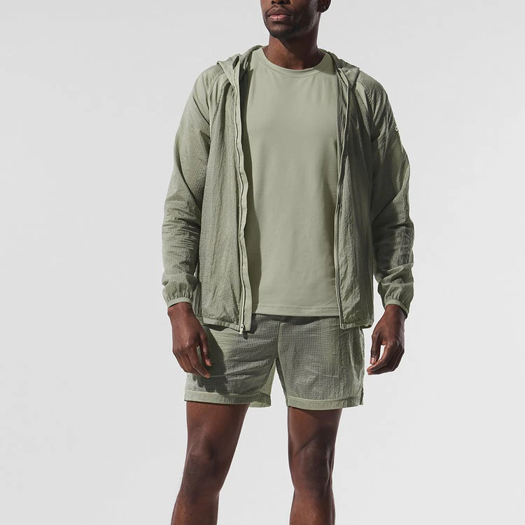 Men's quick-dry zip-up polyester/nylon jacket · 2