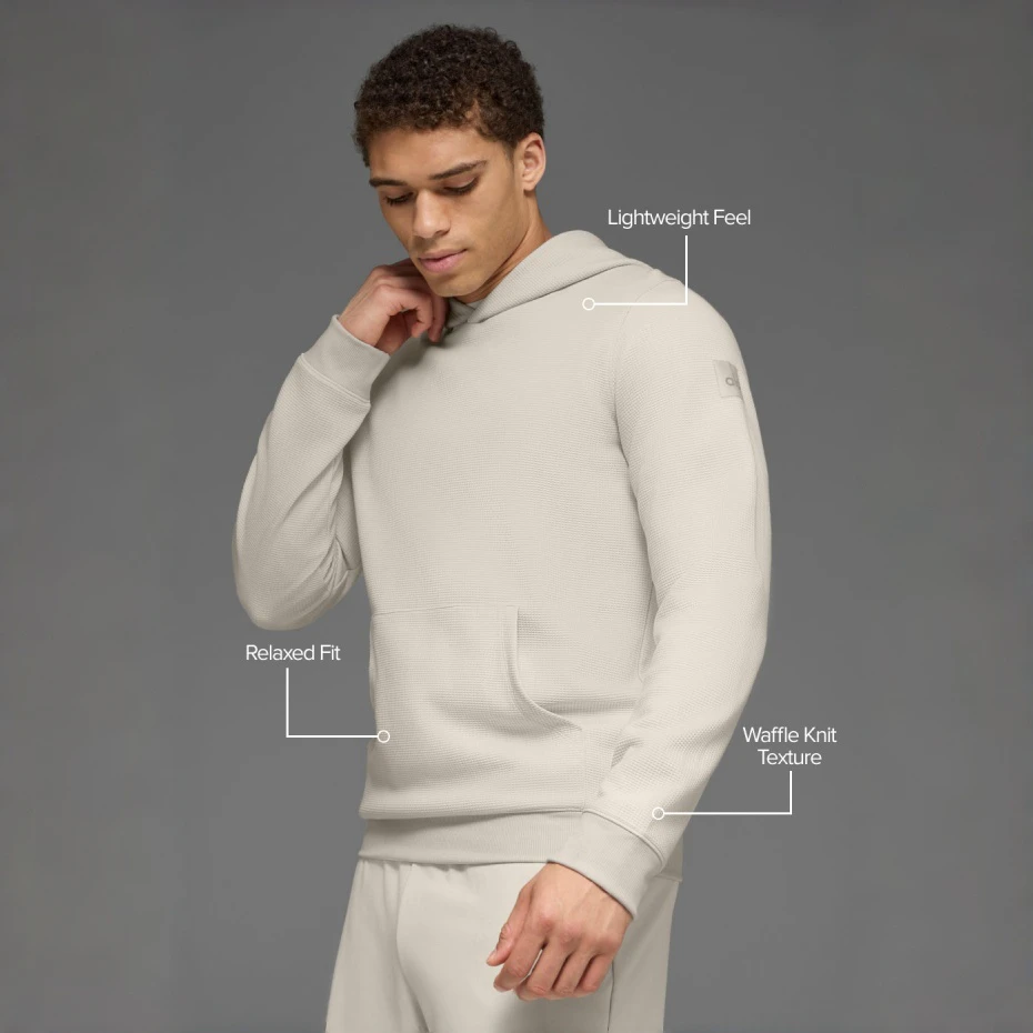 Waffelstrick-Hoodie für Herren · 2