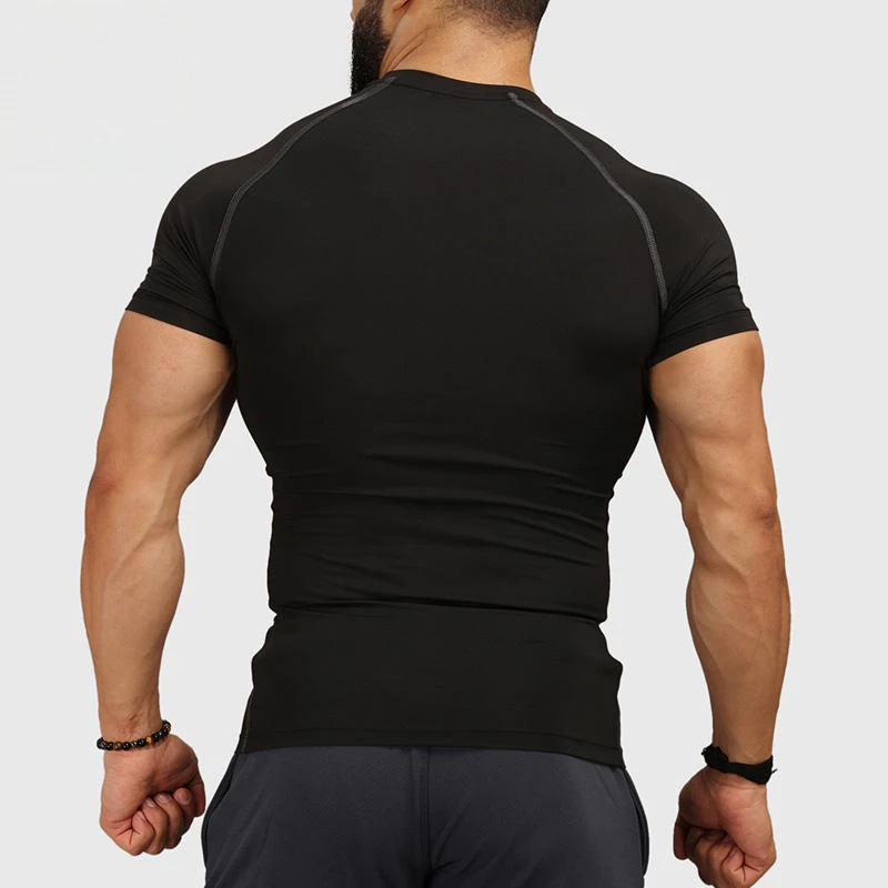 Camiseta slim fit de poliéster/elastano de secagem rápida · 3