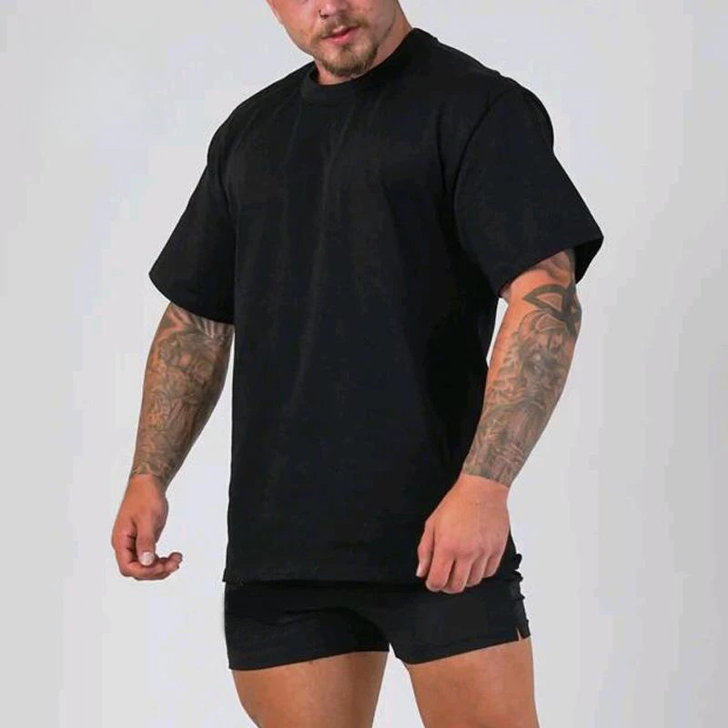 Camiseta masculina oversized de secagem rápida