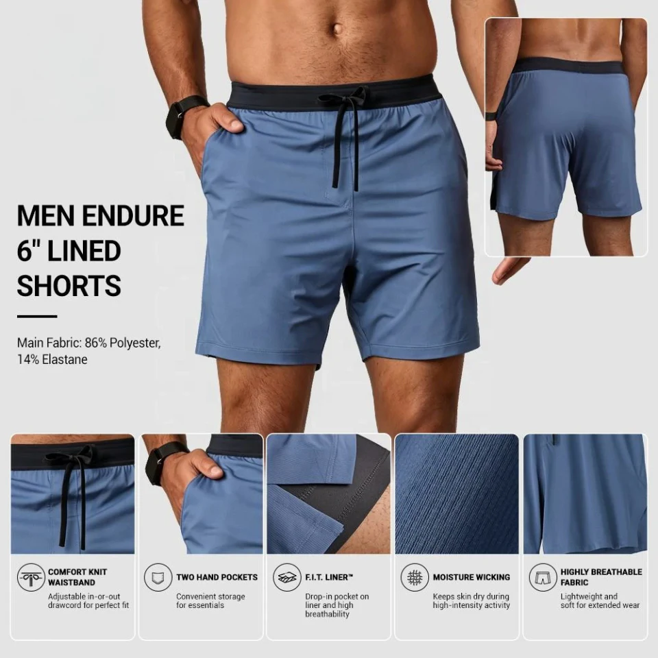 Pantaloncini da uomo in poliestere · 2