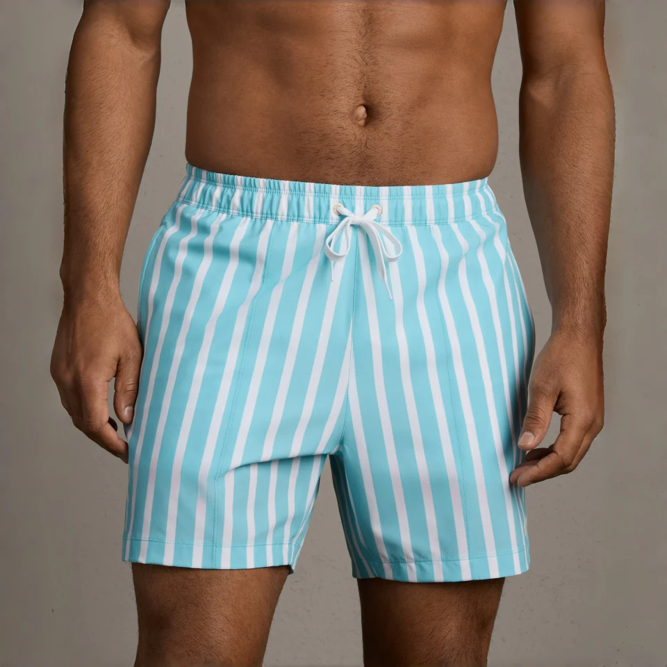 Pantaloncini da bagno da uomo in poliestere