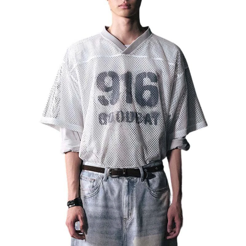 T-shirt da uomo dalla vestibilità squadrata