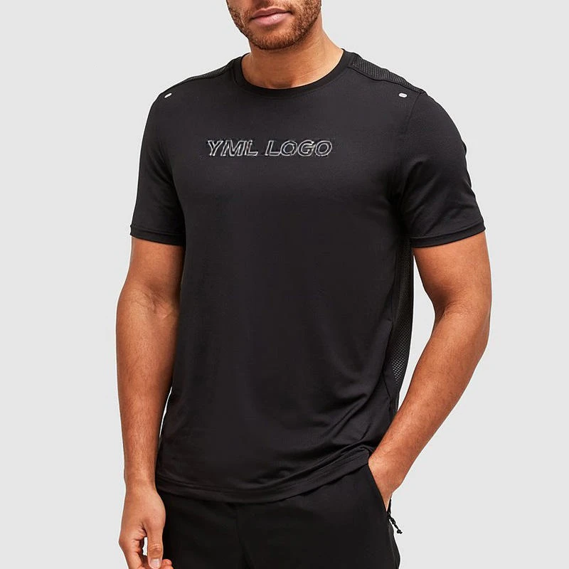Men's quick-dry polyester/spandex T-shirt