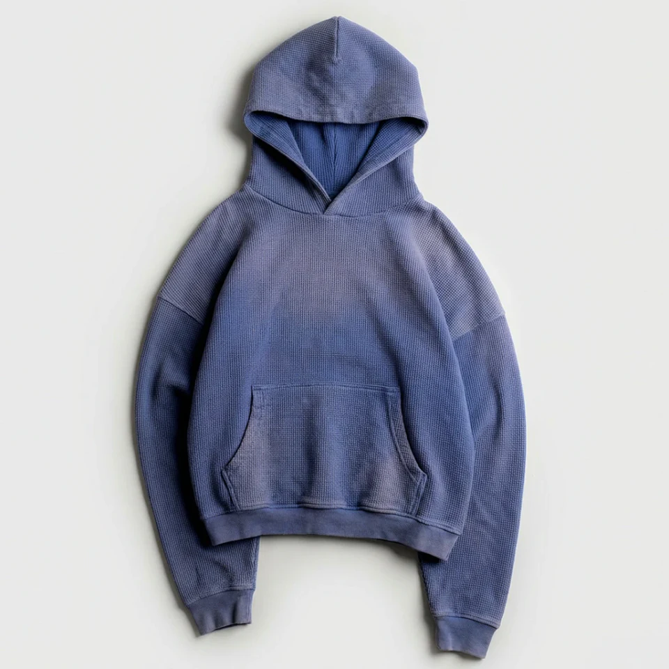 Men's waffle-knit hoodie · 3