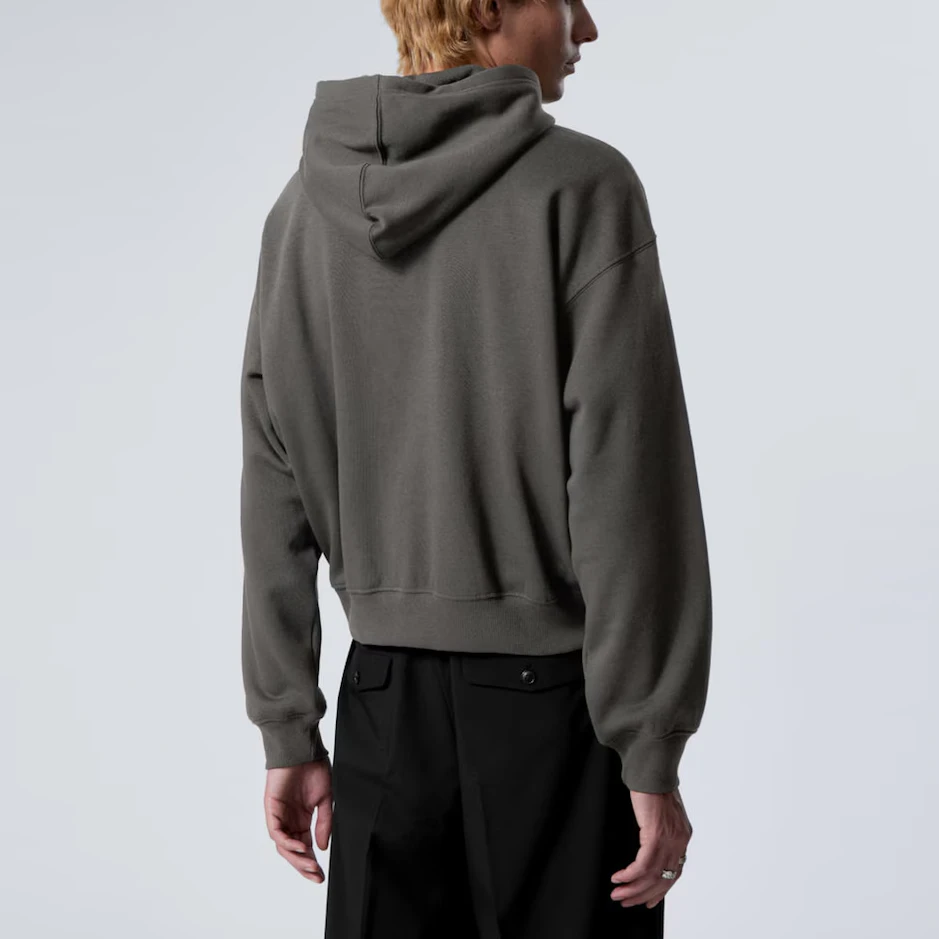 Men's oversized heavyweight zip-up cotton/polyester hoodie · 3
