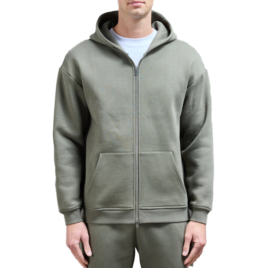 Übergroßer Kapuzenpullover für Herren mit Reißverschluss