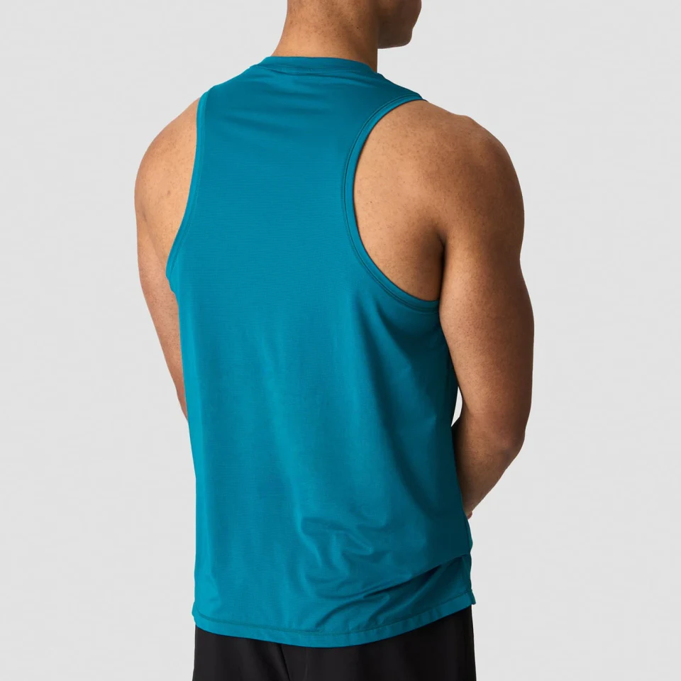 Camiseta sin mangas de poliéster/spandex para hombre · 2
