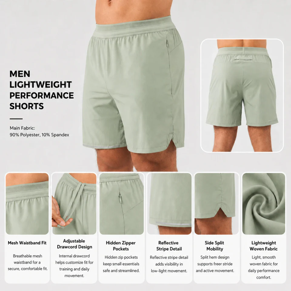 Schnell trocknende Herren-Shorts aus Polyester/Nylon · 2