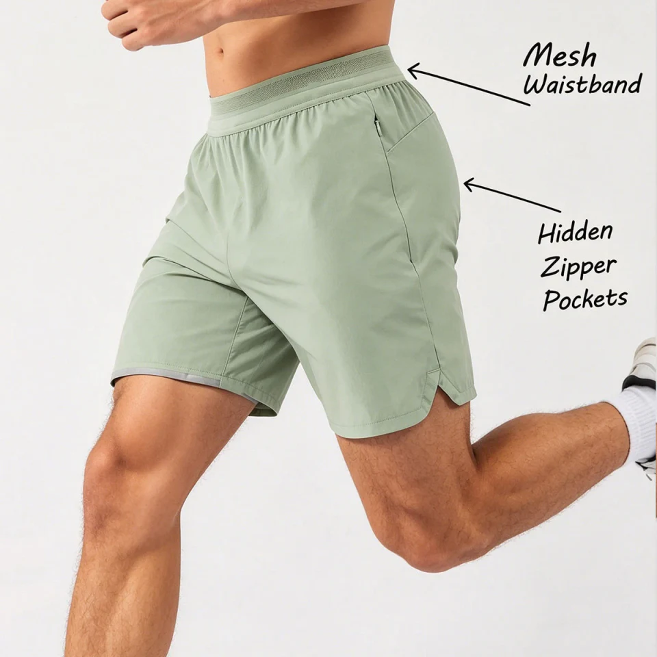 Schnell trocknende Herren-Shorts aus Polyester/Nylon · 3