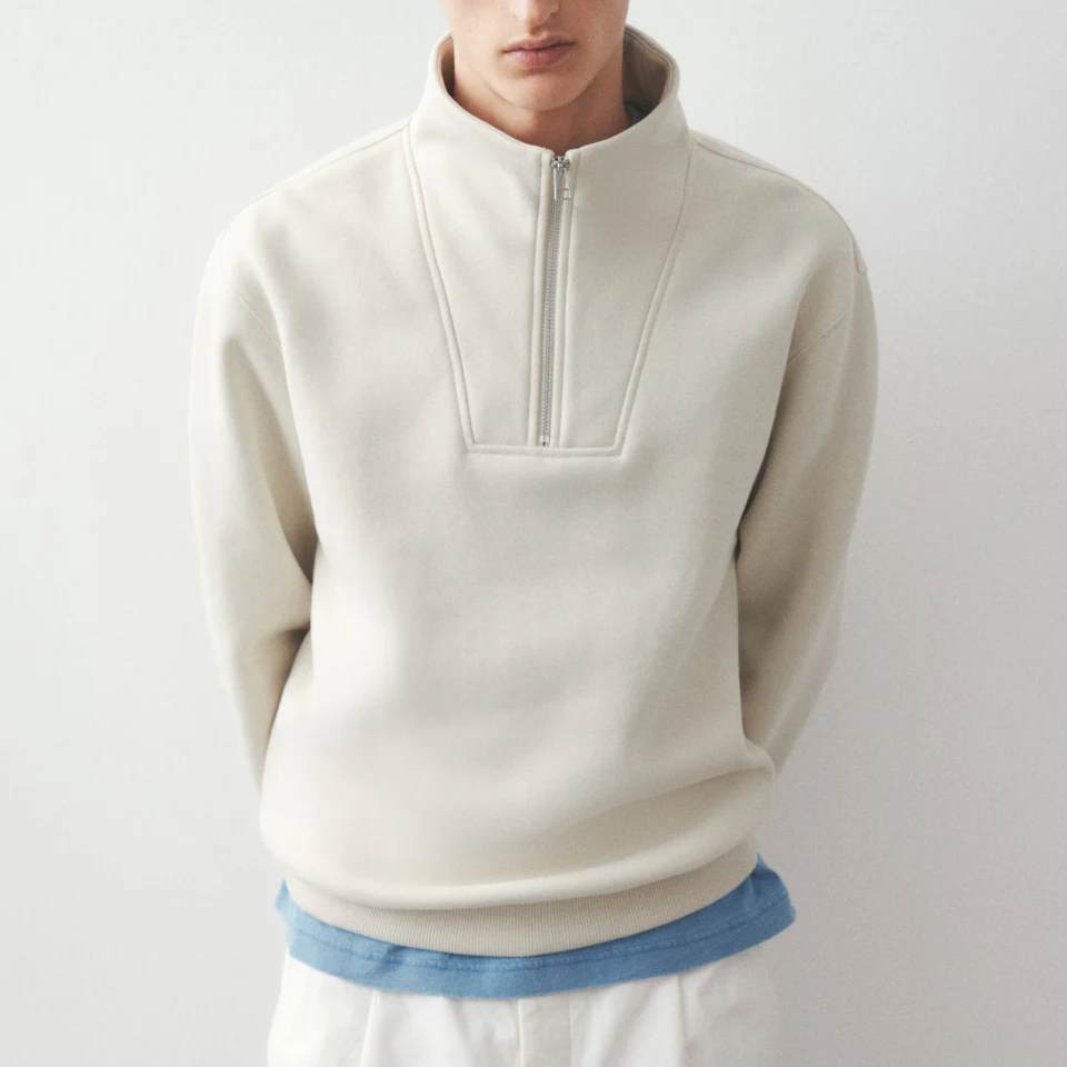 Men's heavyweight half-zip sweatshirt · 2