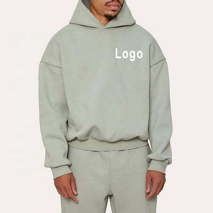 Sweat à capuche oversize en coton épais pour homme