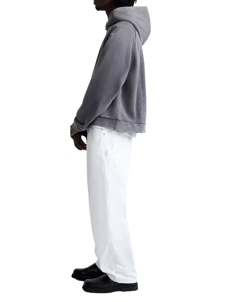 Übergroßer, kastenförmiger Baumwoll-Kapuzenpullover für Herren · 500 g/m² · 2
