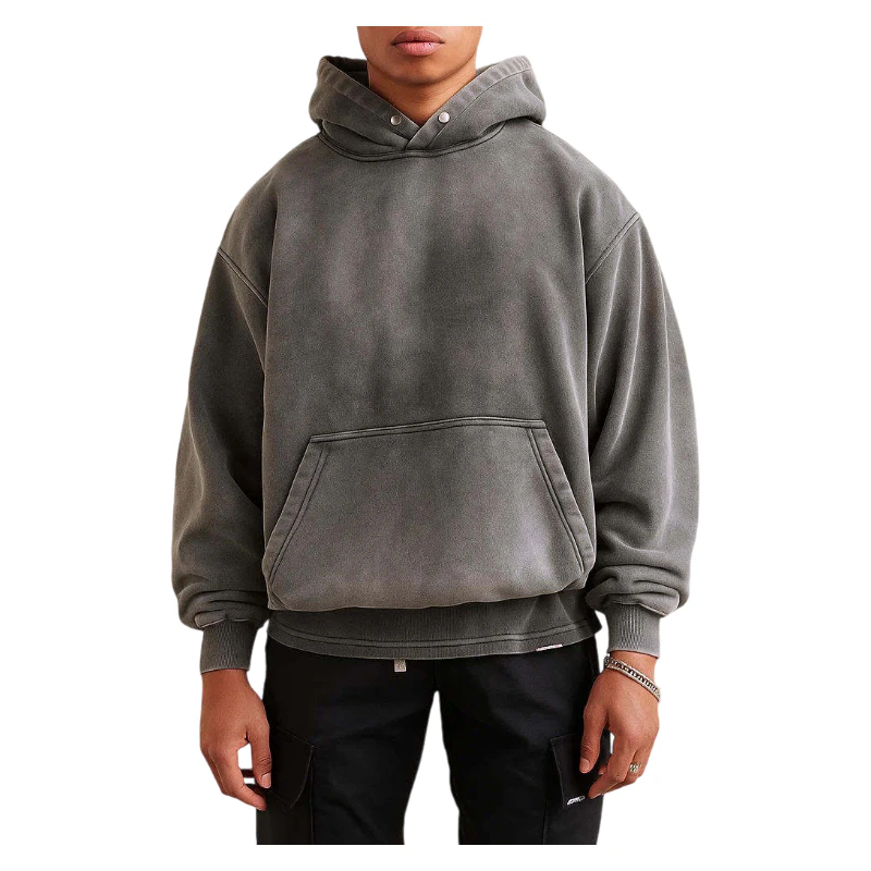 Sweat à capuche oversize en coton pour homme