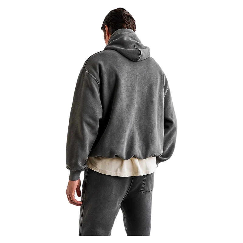 Herren-Kapuzenpullover aus Baumwolle in Übergröße · 2