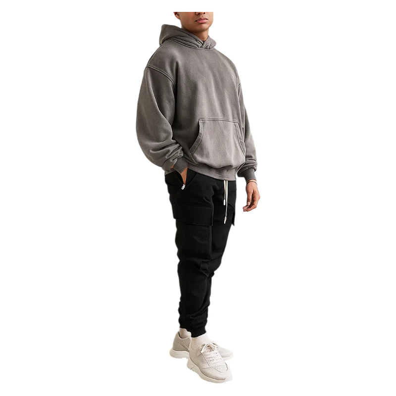 Herren-Kapuzenpullover aus Baumwolle in Übergröße · 3