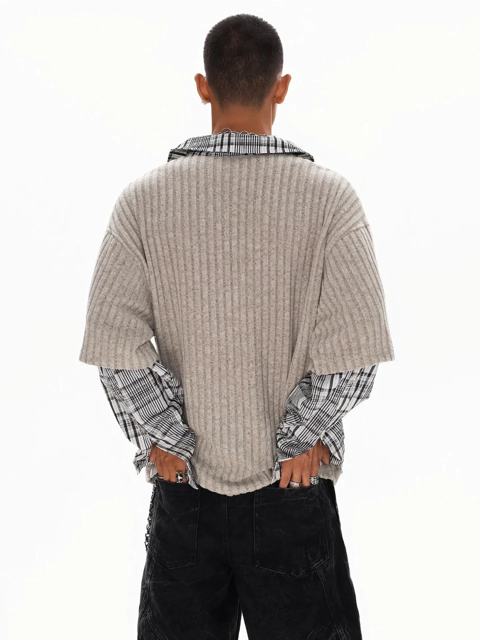Men's long-sleeve two-piece set · 3