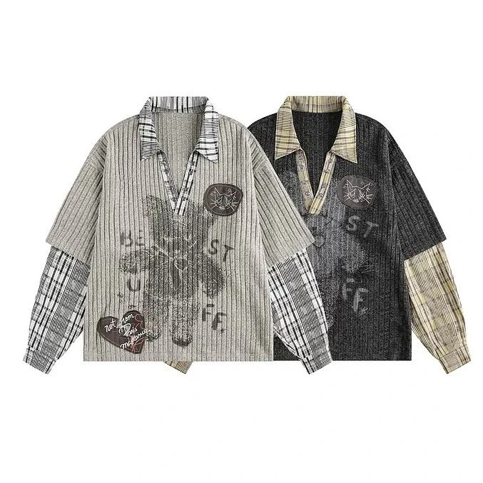 Men's long-sleeve two-piece set · 4
