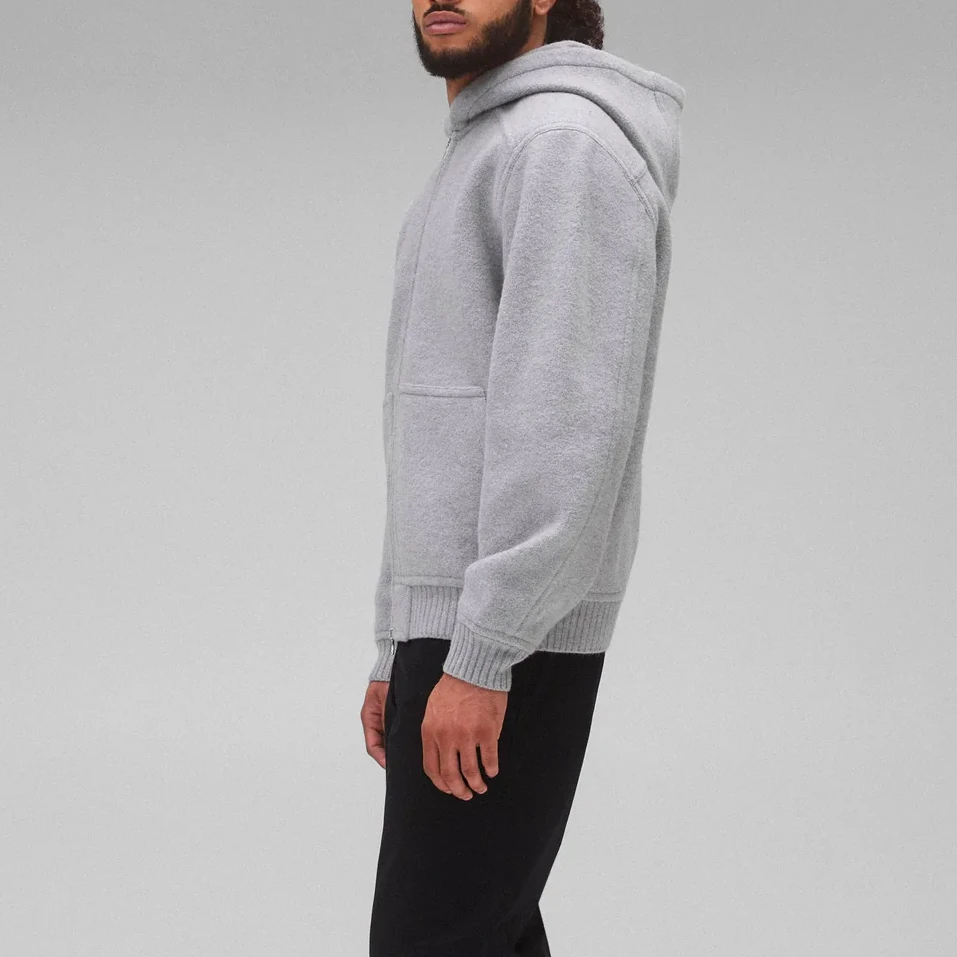 Slim-Fit-Mantel für Herren mit Reißverschluss · 2