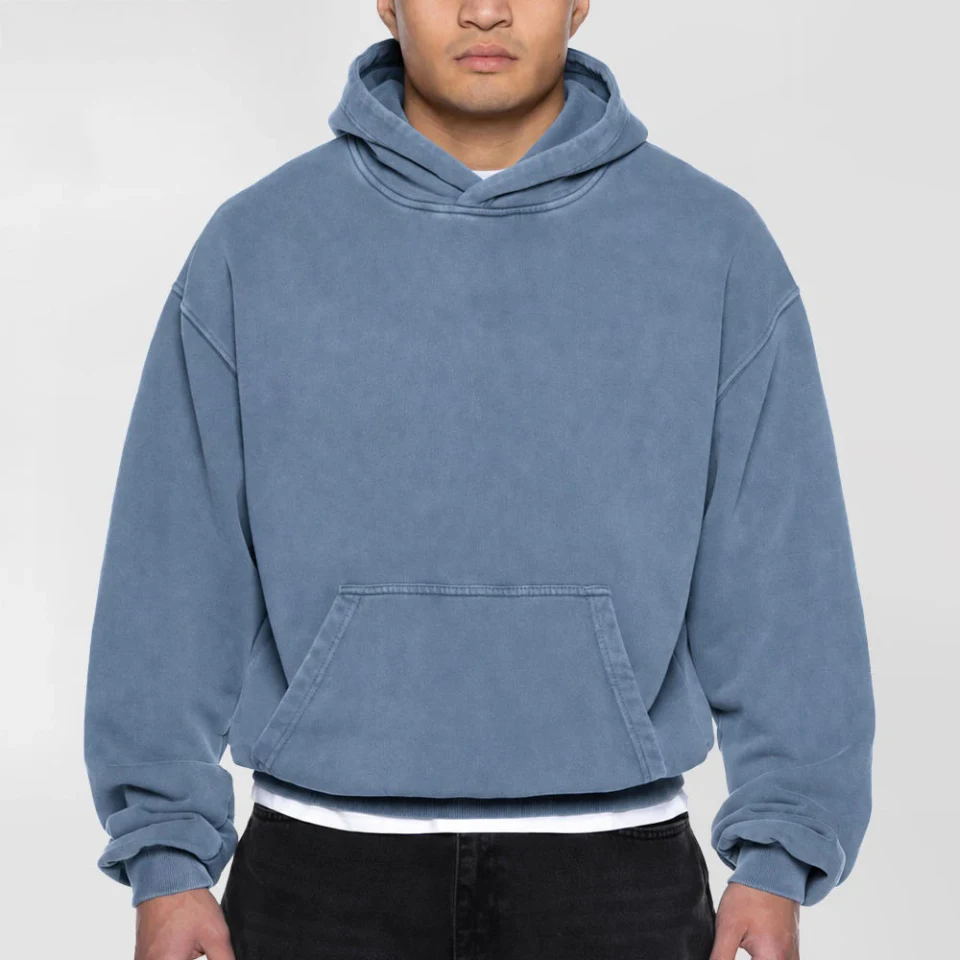 Oversized boxy-fit cotton hoodie · 380 GSM