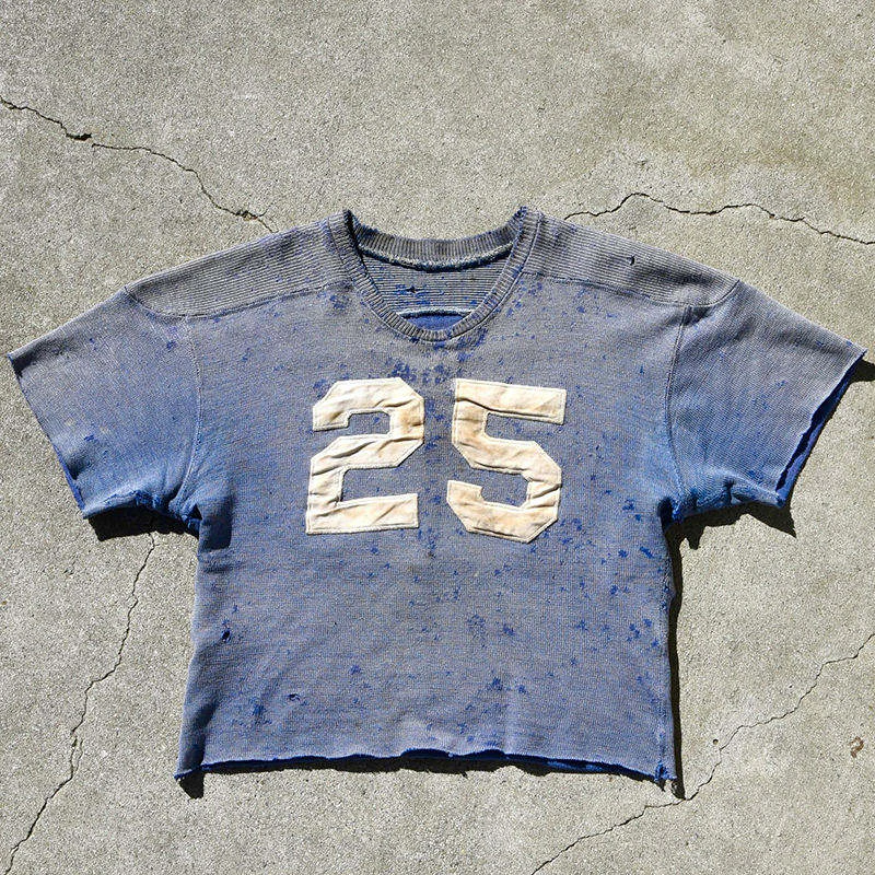 Oversized acid-wash T-shirt