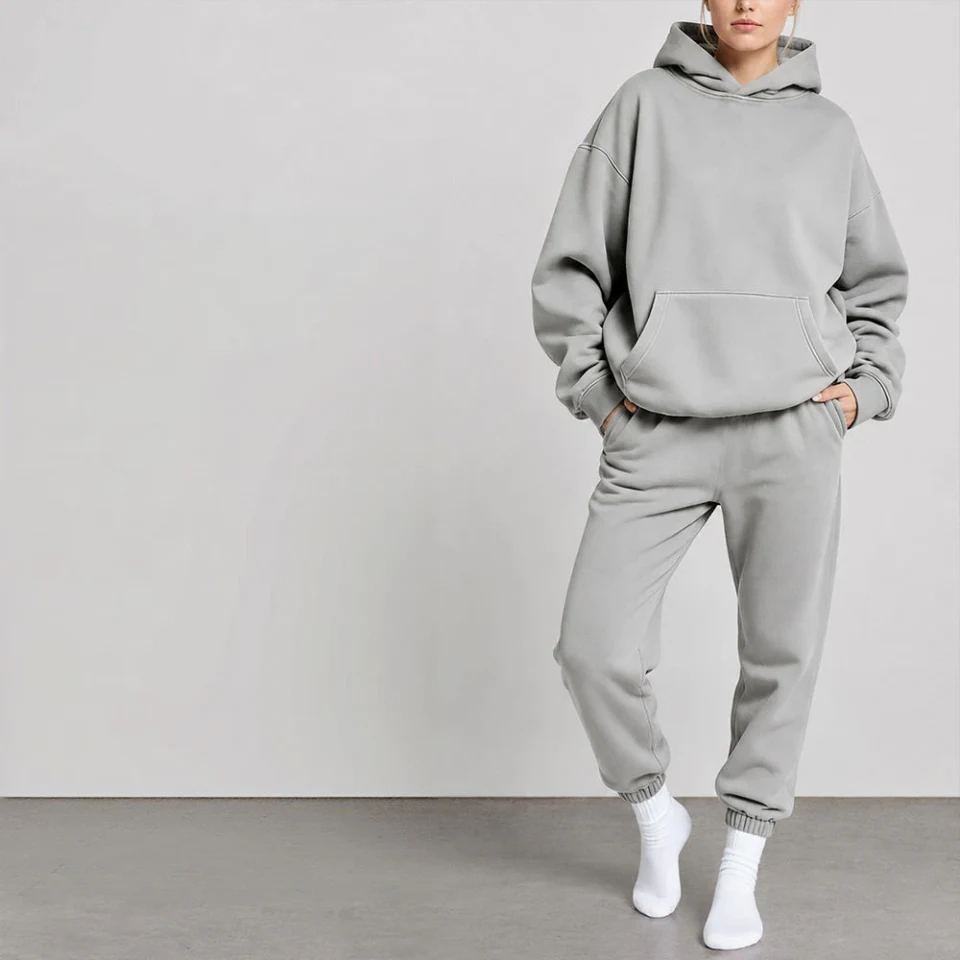Unisex oversized cotton hoodie · 330 GSM · 3