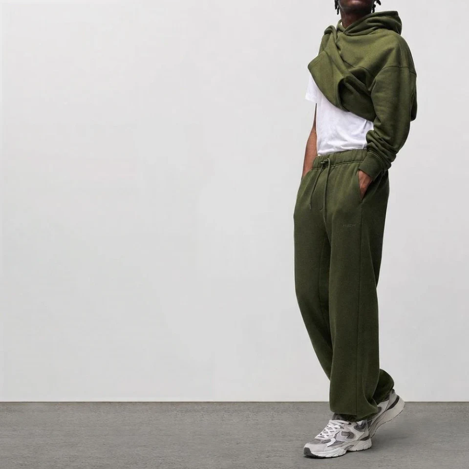 Joggers oversize de hombre de algodón/poliéster · 2