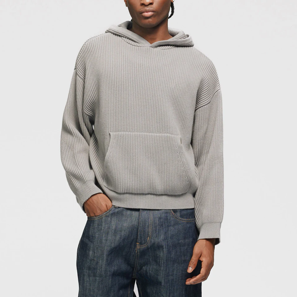 Boxy-fit cotton hoodie