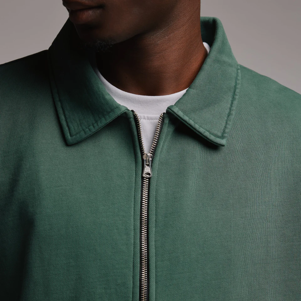Zip-up cotton jacket · 450 GSM · 2