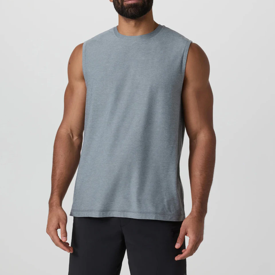Men's sleeveless crew-neck tank top