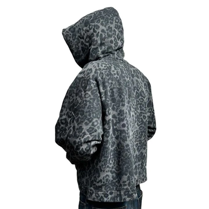 Boxy-fit acid-wash cotton hoodie · 2