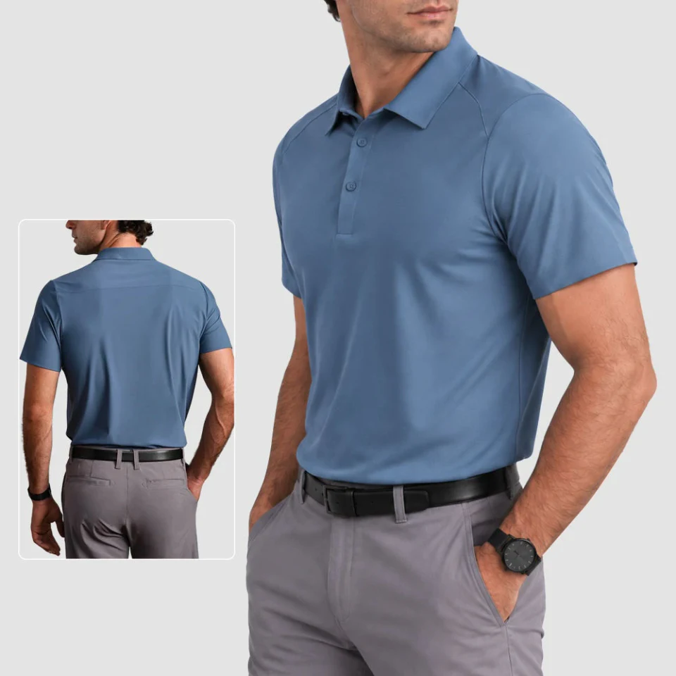 Schnelltrocknendes Herren-Poloshirt · 2