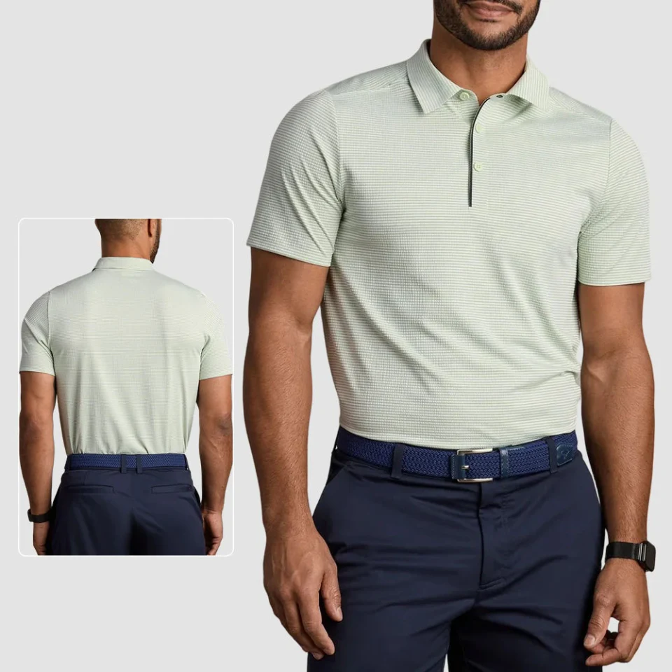 Men's quick-dry polyester/spandex polo shirt · 2