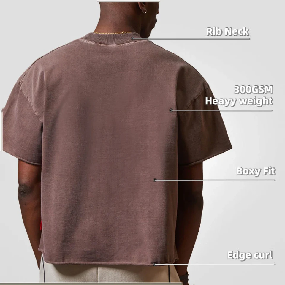 280 g/m² gewaschenes, kastenförmiges T-Shirt · 2